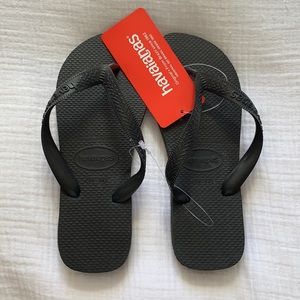 NWT Black Havaianas Flip Flops